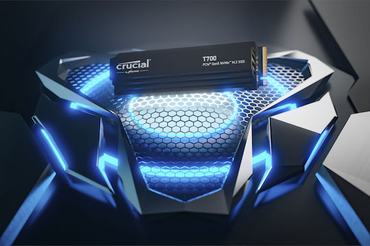 Crucial T700 SSD 1TB M.2 Type with PCI Express 5.0 Connection and Heatsink CT1000T700SSD5 view 9