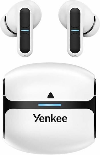 Yenkee Evepods Pro YHP 09BT In-ear Bluetooth Handsfree Earphones with Sweat Resistance and Charging Case White