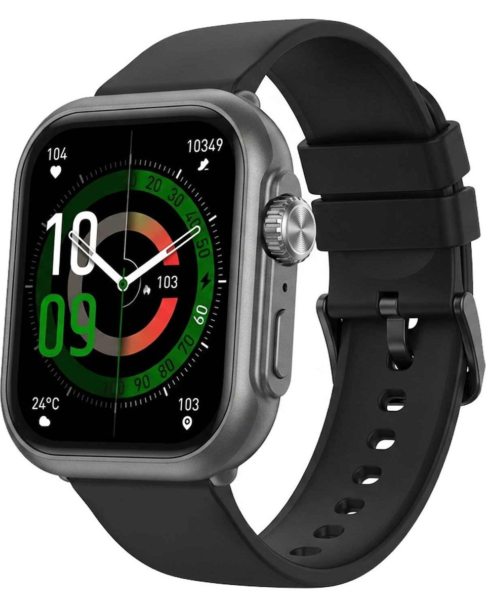 3Guys 3GW6251 47mm Smartwatch with Heart Rate Monitor Black