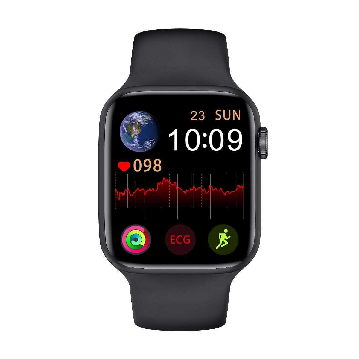 WearFiT Aluminium Smartwatch with Heart Rate Monitor (Black) vista 2