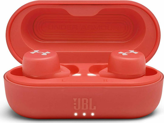 JBL UnderArmour Streak In-ear Bluetooth Handsfree Earphones with Sweat Resistance and Charging Case Red view 5
