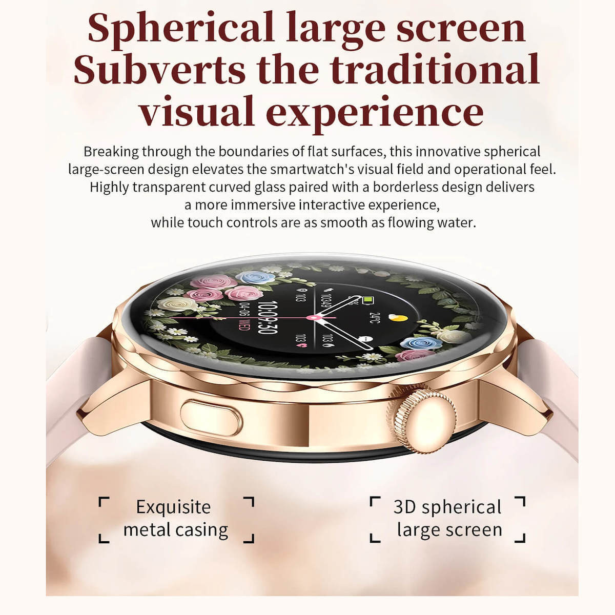 Smartwatch Microwear I220 Gold Steel view 3