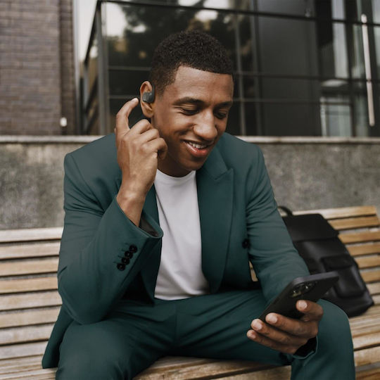 HAMA Spirit Open Open Ear Bluetooth Handsfree Headphones with Sweat Resistance and Charging Case vue 9