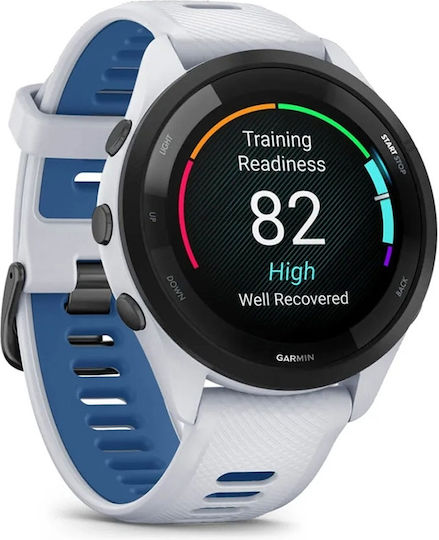 Garmin Forerunner 265 Waterproof Smartwatch with Heart Rate Monitor (Whitestone/Tidal Blue) view 5
