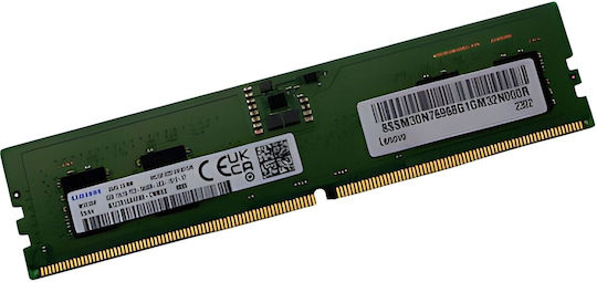 Samsung DDR5 Memory RAM with 1x8GB Module and Speed 5600 for Desktop M323R1GB4DB0