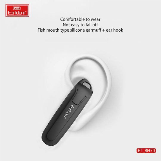 Earldom ET-BH70 Earbud Bluetooth Handsfree Earphone Black view 3