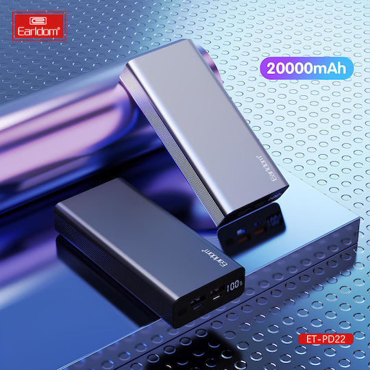 Power Bank 20000mAh 22.5W Power Delivery Black view 4