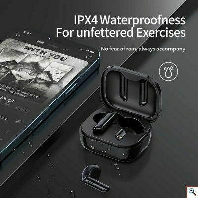 Awei T36 Earbud Bluetooth Handsfree Earphones with Sweat Resistance and Charging Case Black view 6