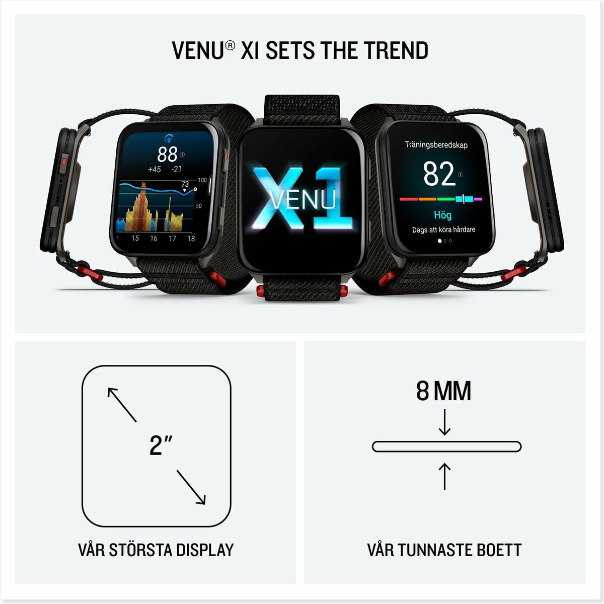 Garmin Venu X1 Titanium 46mm Waterproof Smartwatch with Heart Rate Monitor (Black with Slate Titanium) view 7