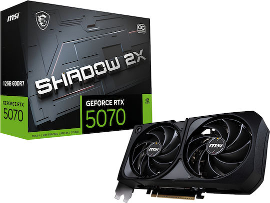 MSI GeForce RTX 5070 12GB GDDR7 Shadow 2X OC Graphics Card view 1