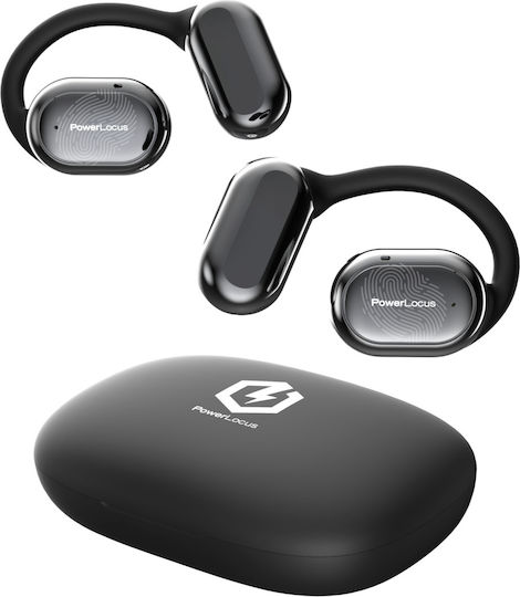 PowerLocus Free X In-ear Bluetooth Handsfree Earphones with Sweat Resistance and Charging Case Black view 3
