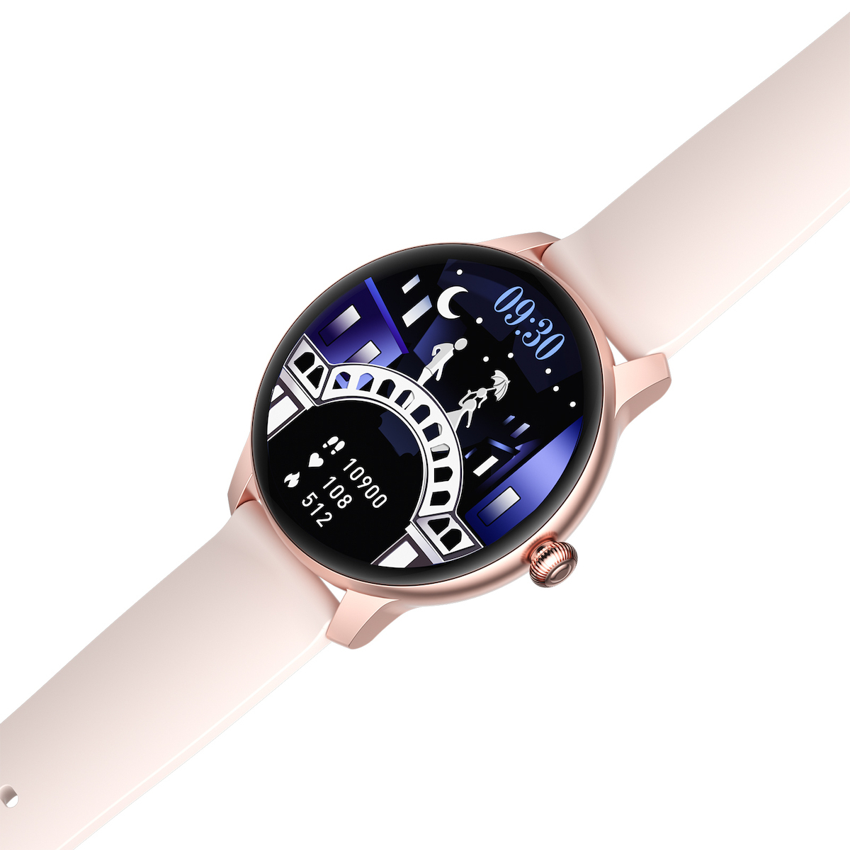 LadyCrown FiT Aluminium Smartwatch with Heart Rate Monitor (Gold) vue 7