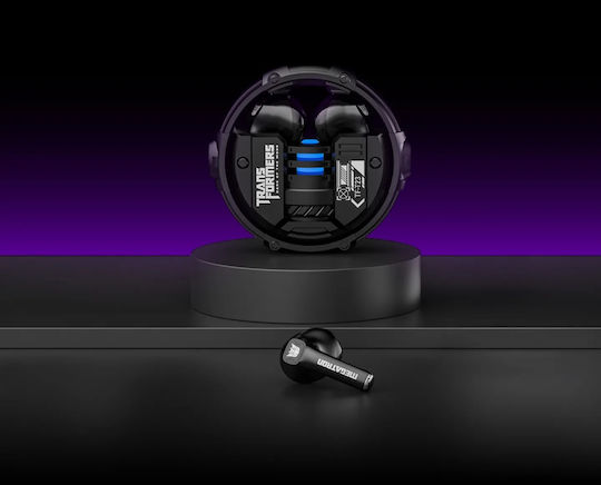 The Transformers TF-T23 In-ear Bluetooth Handsfree Earphones with Charging Case Black view 3