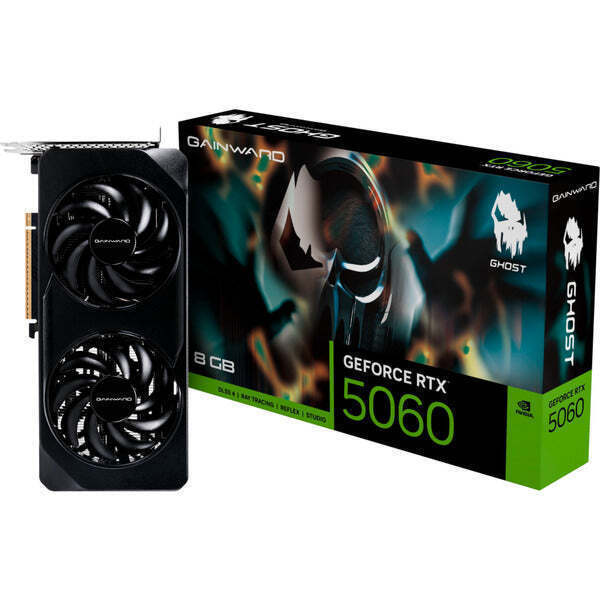 Gainward GeForce RTX 5060 8GB GDDR7 Ghost Graphics Card view 1