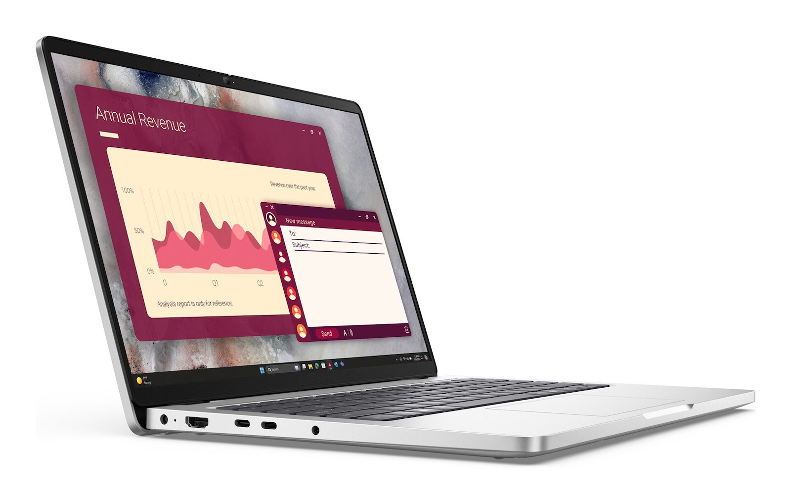 Dell Pro 14 PC14250 14" IPS FHD+ (Ultra 7-265U/16GB/512GB SSD/W11 Pro) Platinum Silver (US Keyboard) vista 3