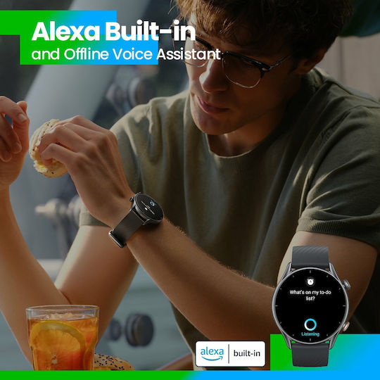 Amazfit GTR 3 Aluminium 46mm Waterproof Smartwatch with Heart Rate Monitor (Thunder Black) view 5