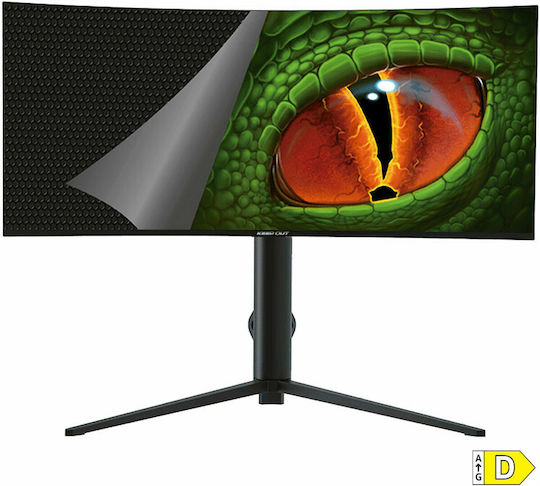 Keep Out XGM34UW Gaming Monitor 34" QHD 3440x1440 165Hz with Response Time 1ms GTG vista 2