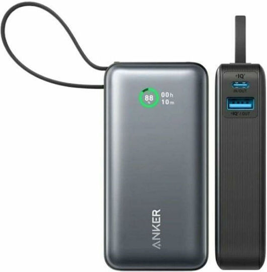 Anker Nano 545 Power Bank 10000mAh 30W with USB-A Port and USB-C Port Power Delivery Black