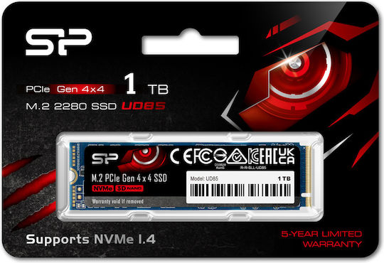 Silicon Power UD85 SSD 1TB M.2 Type With PCI Express 4.0 Connection SP01KGBP44UD8505 view 2