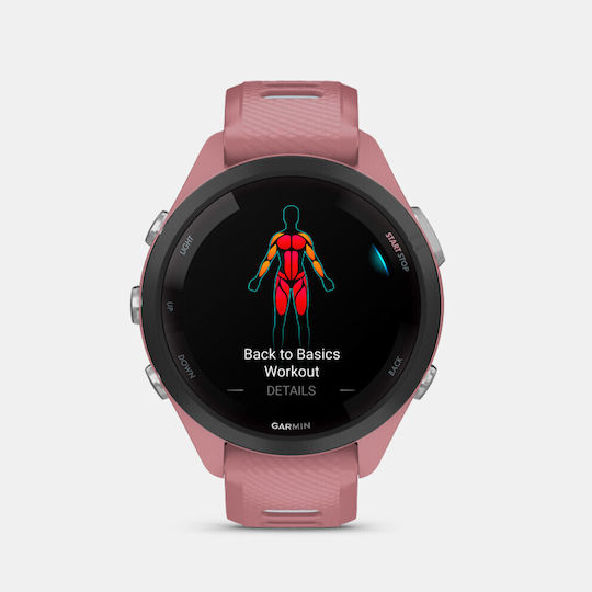 Garmin Forerunner 265s Waterproof Smartwatch with Heart Rate Monitor (Light Pink/Whitestone) view 4
