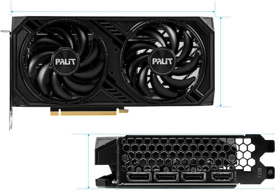 Palit GeForce RTX 4060 Ti 8GB GDDR6 Dual Graphics Card – widok 7