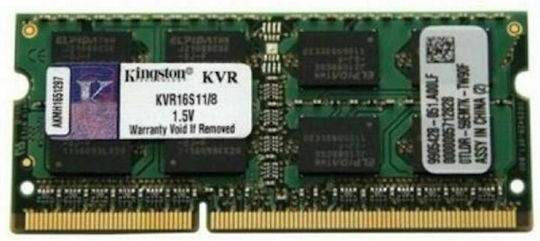 Kingston Valueram DDR3 with Module 1x8GB and Speed 1600 for Laptop KVR16S11/8 view 4