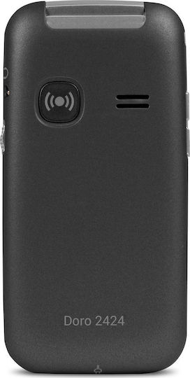 Doro 2424 Single SIM Mobile with Large Buttons Graphite Silver view 2