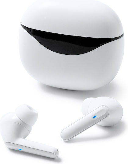 Tacet In-ear Bluetooth Handsfree Earphones with Charging Case White view 1