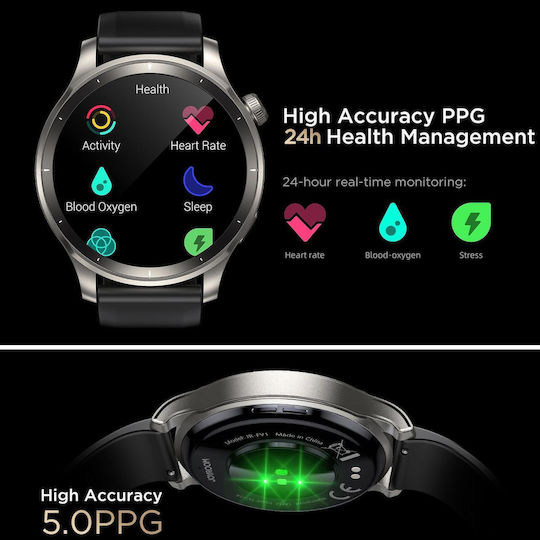 Joyroom Jr-fv1 Venture Series 1.43 Inch Bluetooth Call Smart Watch Supports Sleep Monitoring Blood Oxygen Detection Dark Grey view 9