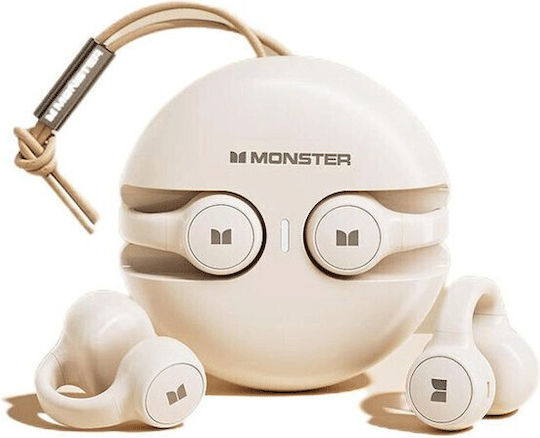 Monster XKT21 Earbud Bluetooth Handsfree Earphones with Charging Case White view 2