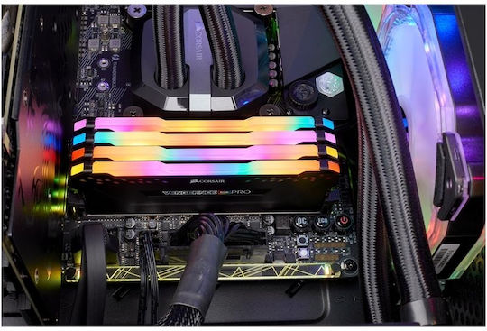 Corsair Vengeance RGB Pro DDR4 32GB RAM with 4x8GB Modules and Speed 3200 for Desktop CMW32GX4M4C3200C16 view 5