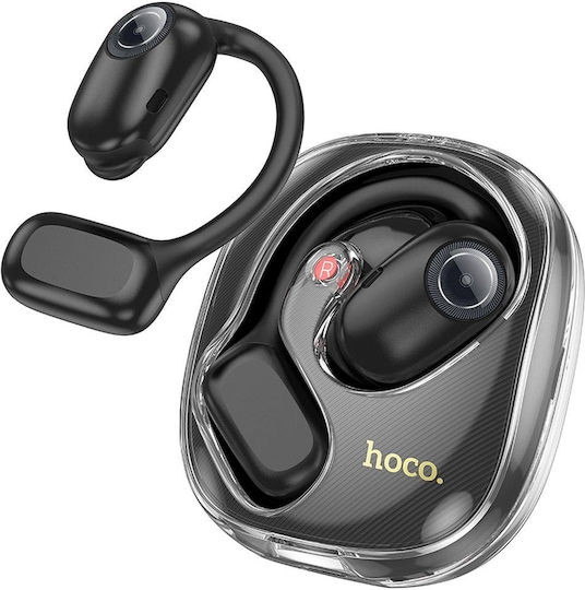 Hoco EA3 Talent Open Ear Bluetooth Handsfree Earphones with Charging Case Black view 1