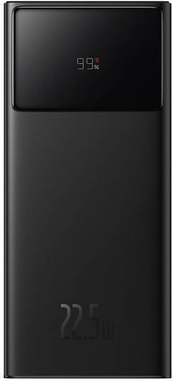 Baseus Star-Lord Power Bank 30000mAh 22.5W with 2 USB-A Ports and USB-C Port Black