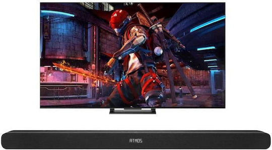 TCL Smart Television 55" 4K UHD QLED 55C745 + Soundbar TS8111 HDR (2023)
