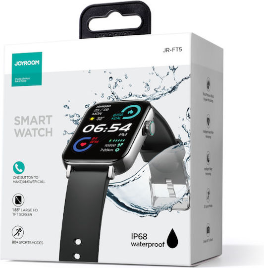 Joyroom JR-FT5 Smartwatch with Heart Rate Monitor (Black) view 6