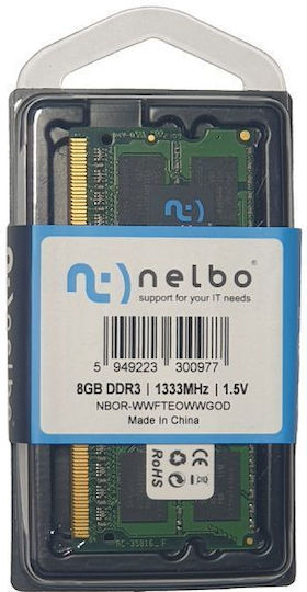 Nelbo DDR3 with Module 1x8GB and Speed 1333 for Laptop DJ7C33MBM