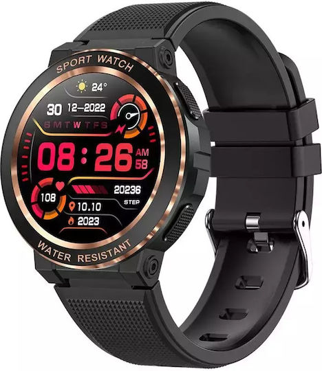 Nubi Mk60 Women's Smartwatch Bluetooth Talk Steps Heart Rate Calories Blood Pressure Remote Camera Chronograph Calorie Consumption Black