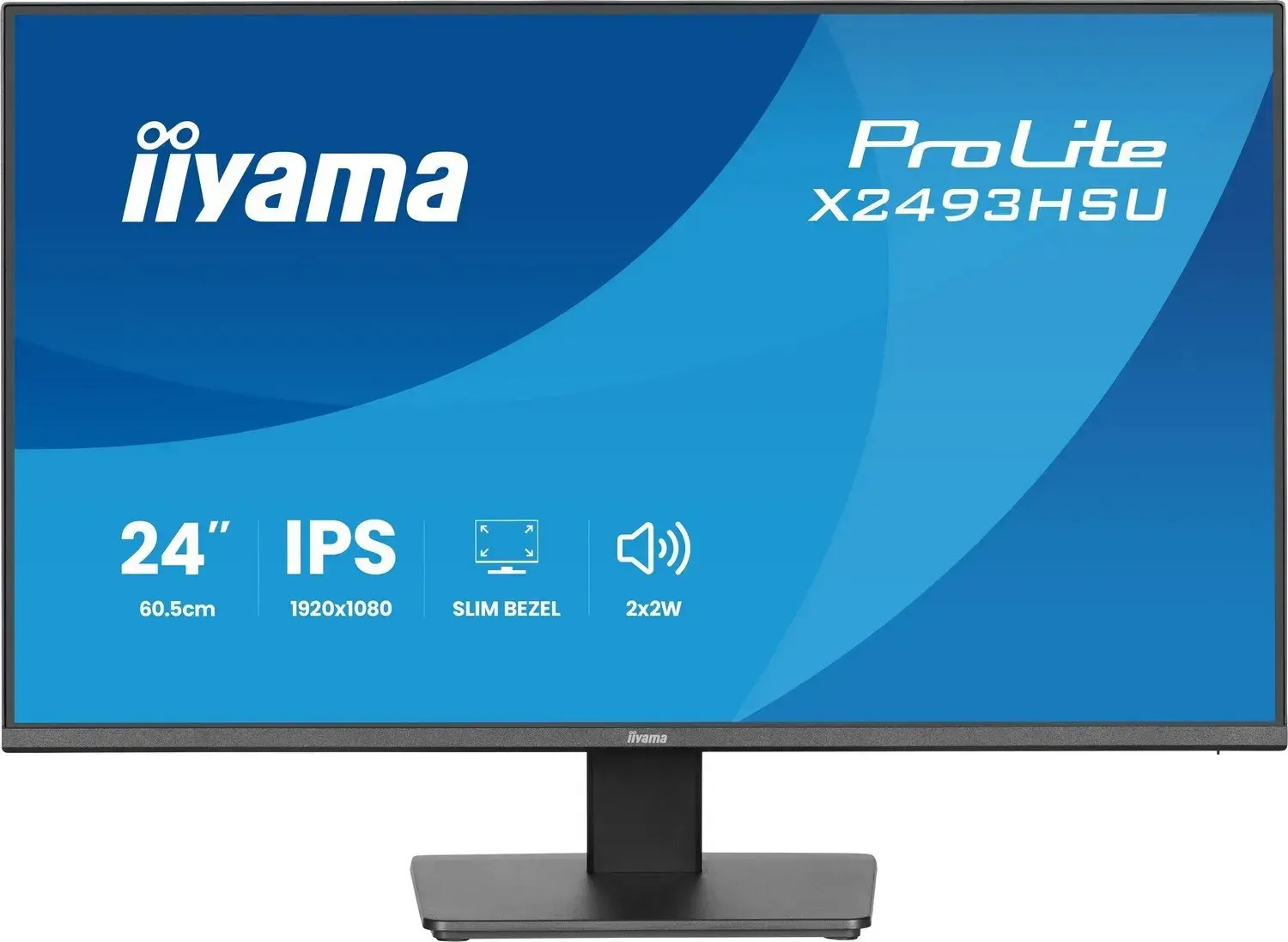 Iiyama ProLite XU2493HSU-B1 IPS Monitor 23.8" FHD 1920x1080 with 4ms Response Time GTG view 1