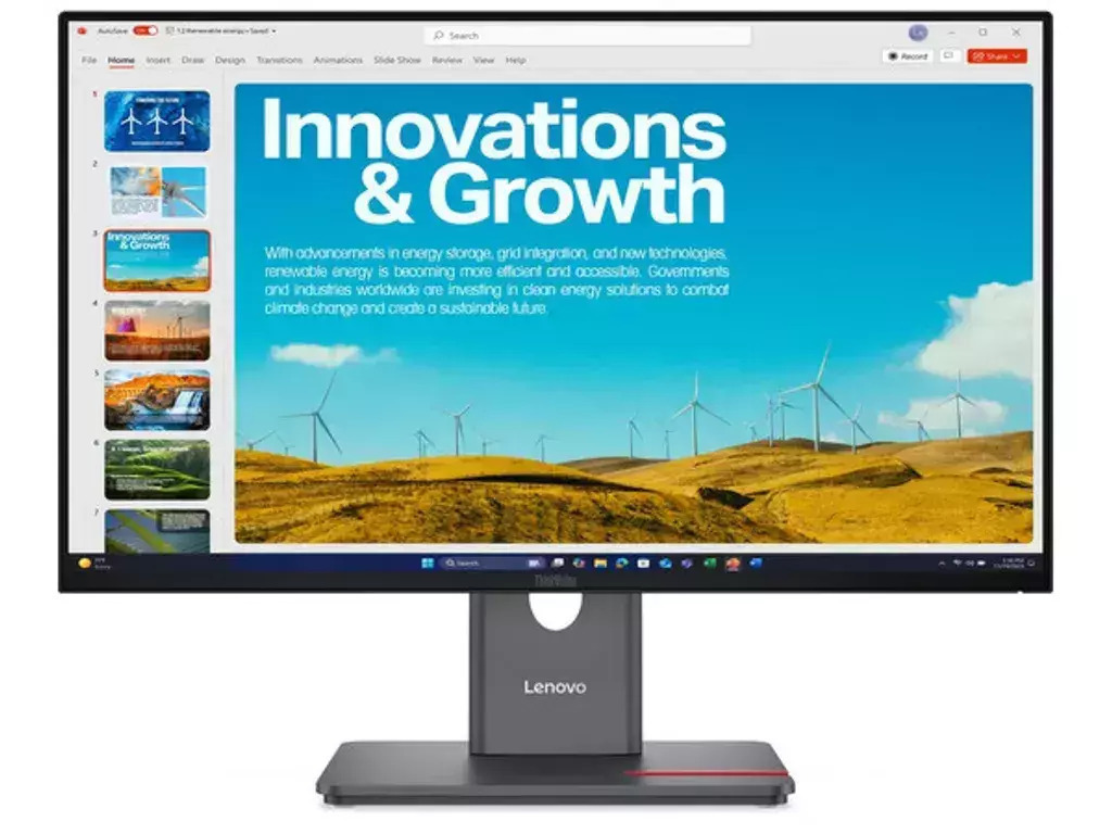Lenovo ThinkVision P24QD-40 IPS Monitor 23.8" QHD 2560x1440 with Response Time 4ms GTG view 1