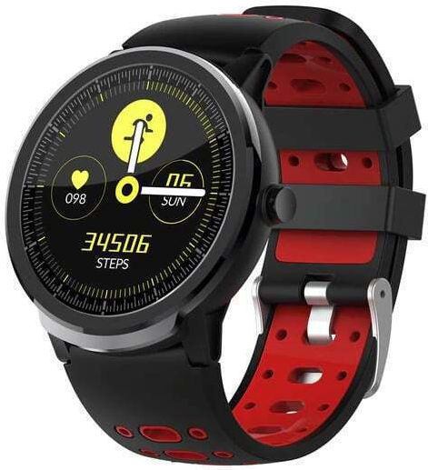 S10 Smartwatch with Heart Rate Monitor (Black / Red)