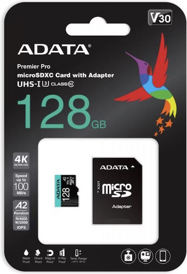 Adata Premier Pro SDXC 128GB U3 V30 A2 UHS-I With Adapter view 5