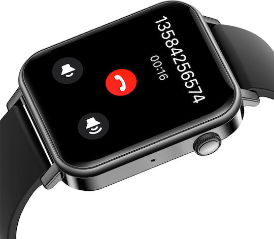 L17 Aluminium Smartwatch with Heart Rate Monitor (Black) view 3