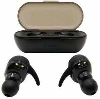 KD02 In-ear Bluetooth Handsfree Earphones with Charging Case Black