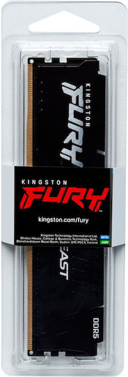 Kingston FURY Beast DDR5 with Module 1x16GB and Speed 6000 for Desktop KF560C30BBE-16 vue 4