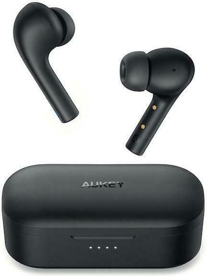 Aukey EP-T21S Move Compact II In-ear Bluetooth Handsfree Earphones with Sweat Resistance and Charging Case Black