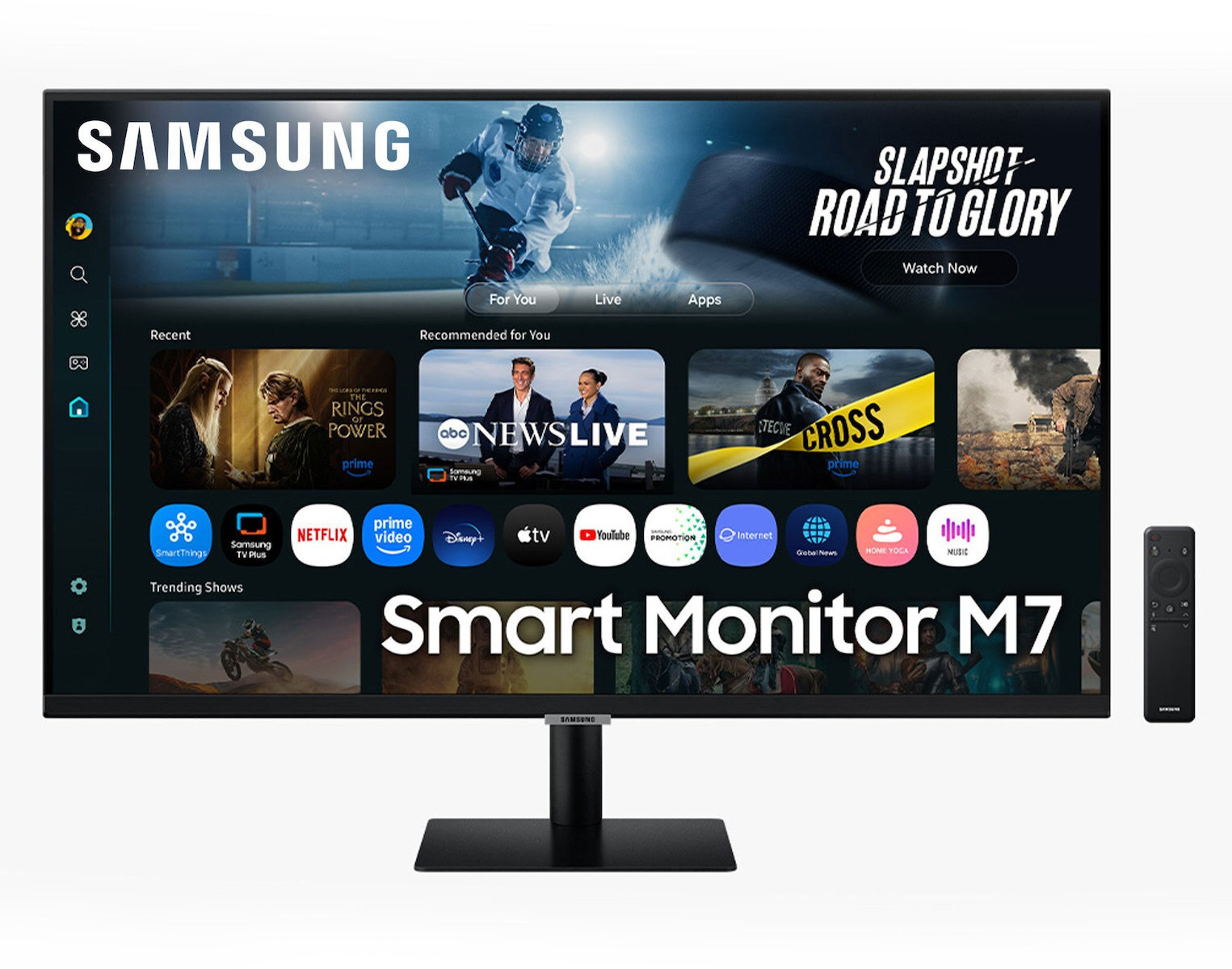 Samsung M7 M70F VA HDR Smart Monitor 32" 4K 3840x2160 with Response Time 4ms GTG view 1