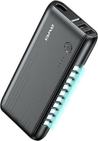 Awei P18K Power Bank 6000mAh with 2 USB-A Ports Black