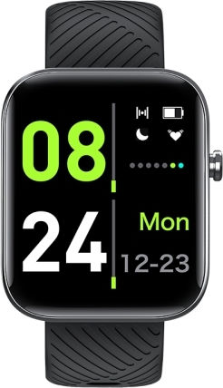 NHC Smartwatch with Heart Rate Monitor (Black)