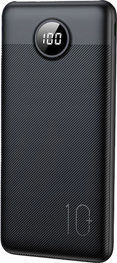 Veger L10S Power Bank 10000mAh 20W with 2 USB-A Ports and USB-C Port Power Delivery / Quick Charge 3.0 Black view 2