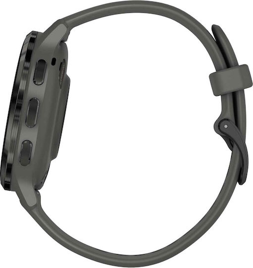 Garmin Venu 3S 41mm Waterproof Smartwatch with Heart Rate Monitor (Slate Stainless Steel Bezel with Pebble Gray Case and Silicone Band) view 8